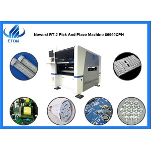 Double Module SMT Pick Place Machine High Precision Double Board 80000cph