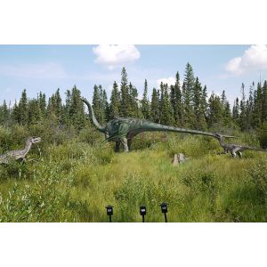 Outdoor Large Forest Park Electronic Dinosaur Interactive Simulation Hand Made
