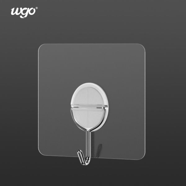 Quality Self Adhesive Strongly Mounted Wall Hooks No Residue Left 7x7cm wholesale