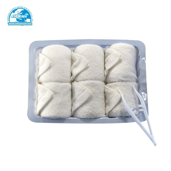 Quality 100% Cotton Plain Airline Hot Towels wholesale