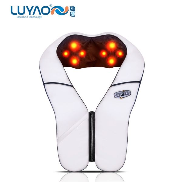 Quality Intelligent PU Shiatsu Neck Shoulder Massager Positive And Reserve Zipper Merge wholesale
