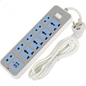 Home Desk Mount Power Strip European Style Plug Intelligent USB Lightning Fast