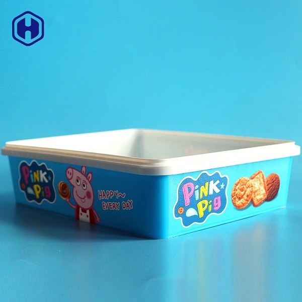 Quality Hot Filling Customize IML Box Round Cookies Plastic Packaging SGS FDA QS wholesale