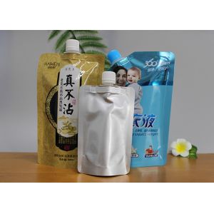 Plastic Liquid Spout Bags / Resuable Wine Doypack 50ml To 3L With Spout