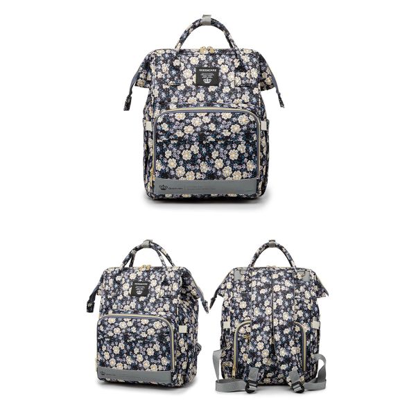 Factory Hot Sell Mommy Outdoor Travel Baby Diaper Bags Large Capacity with Kids Stroller Strap Backpack for Mom Mochila