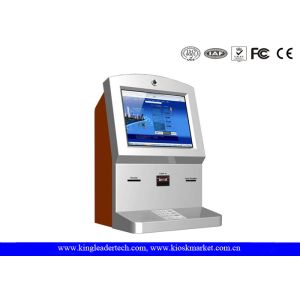 Customized Stylish Wallmount Kiosk With Camera , Thermal Receipt Printer , Cash