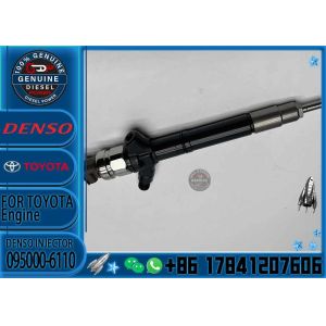 Brand new Denso Common Rail 095000-6110 For Toyota- 2ad-fhv Fuel Injector 23670