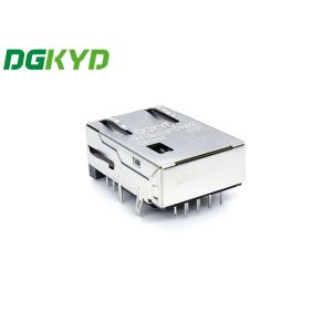 Metal Shielded Extra Low Profile SMT Cat5 Rj45 Modular Jack DIP Mount