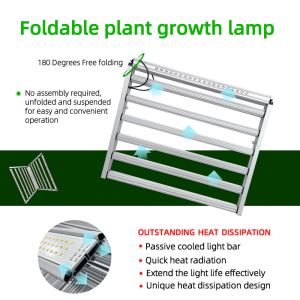 1000W Dimmable LED Grow Lights One Channel With Timer IP54 Indoor Foldable 1000w