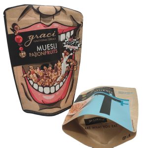 Cheap 3.5g Mylar ziplockk Stand Up Bags CMYK Printed flat foil pouches HACCP for sale