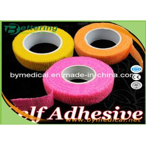 2.5cm Easy Hand Tearable Non Woven Finger wrap cohesive bandage self adhesive