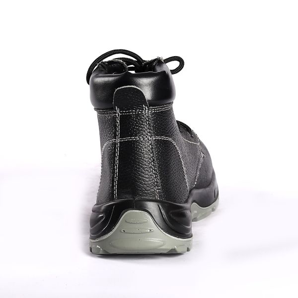 Factory Genuine Leather Breathable Work Boots with Mesh Lining and EVA Insole Safety Shoes