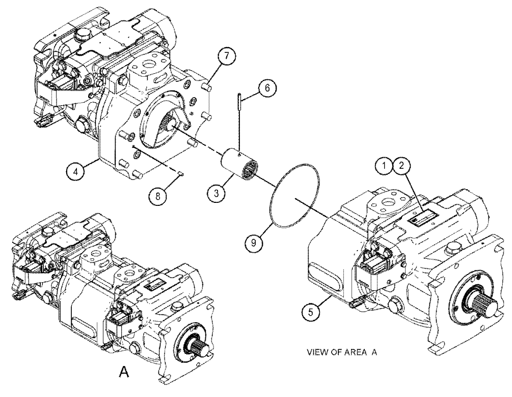 512-0769 11R-1661 For Cat 944k Wheel Loader Hydraulic Pump Piston Pump MAIN PUMP Pump Assy Pump Assembly Aftermarket Original