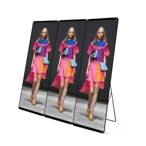 China Ultra Thin P3 Screen Standing Wifi 4G Floor Indoor P2.5 Advertising Mirror Poster Led Panel Digital led Poster Screen on sale