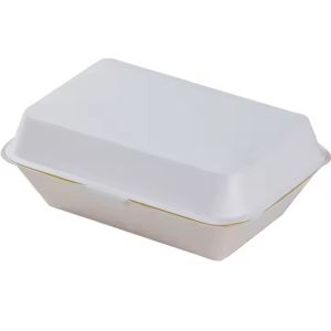 Eco-Friendly Disposable Kraft Paper Burger Boxes for Food Grade Fast Food