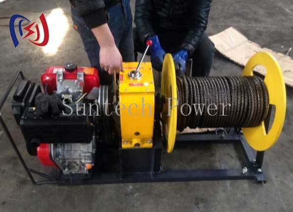 Cable Pulling Winch Professional Tool For Electrical And Fiber Optic Installatio