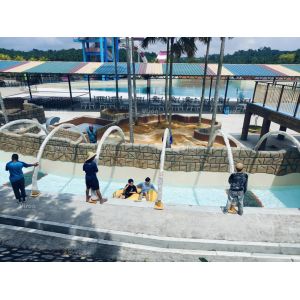 Customized IP Waterfall Vison Waterparks Playground Equipment Spray Lazy river