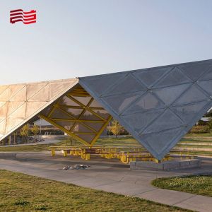 Deluxe Modern Outdoor Scenic Pavilion and Custom Print Method SCULPTURE Creative