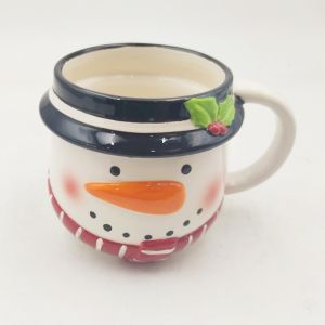 Customized Ceramic Christmas Mugs Glossy Finish And Colorful Design