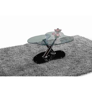 Oval Top Rotated Folded Side Table For Living Room Decorate OEM