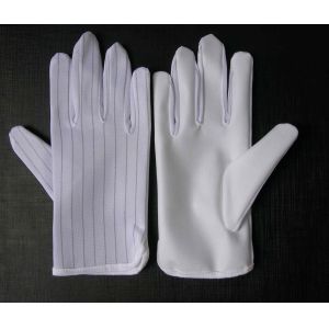 China Inspection Cotton ESD Hand Gloves Antistatic For Electronic Production Line on sale