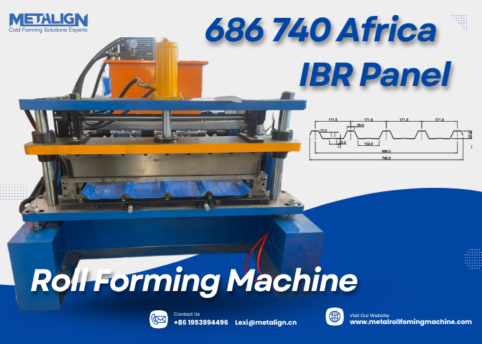 Chain Drive Roll Former With Wall Panel Frame For Efficient IBR Roof Panel