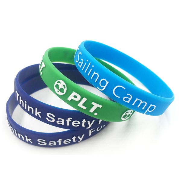 Hand Strap Luminous Silicone bracelet wrist Rubber Monochrome Printing strap custom OEM logo color size wrist