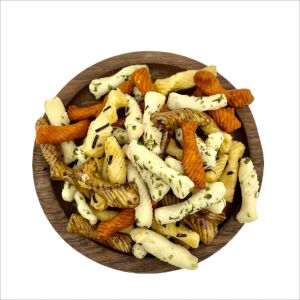 Salty Assorted Rice Crackers Perfectly Balanced With Soy Seaweed And Spicy Zest