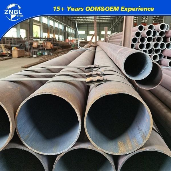 Non-Alloy Q195-Q235 Black Annealed ERW Rectangular Round Pipe with 3-20mm
