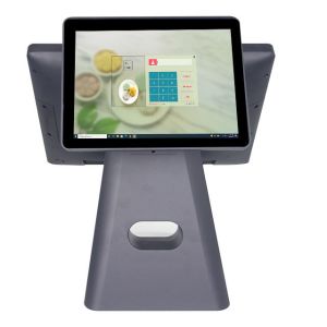 15 Inch Capacitive Touch Screen POS System HDD-280A with Customer Display and