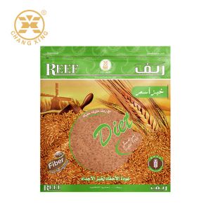 750g 1000g Bakery Bread Packaging Three Side Seal Grain Pack Plastic Pouch With