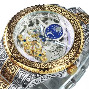 Mechanical Skeleton Automatic Watch For Men 3ATM Waterproof