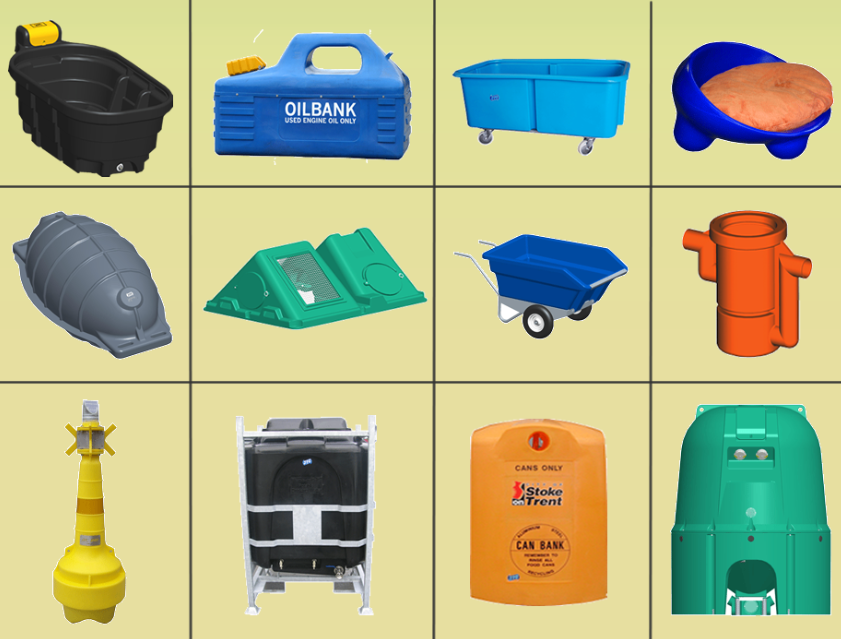 OEM LLDPE Rotational Molding Products Plastic Blower Housing Accessories Customized