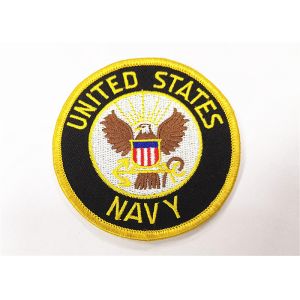 Merrow Border Embroidered Uniform Patches On Shoulder Hook And Loop Backing