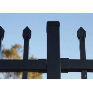 Factory hot dipped galvanized and powder coated ornamental steel picket fence in