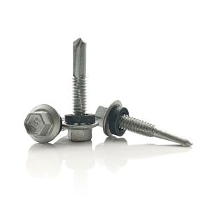 China Steel Hex EPDM Rubber Washer Head Self Tapping Screw Corrosion Resistant on sale