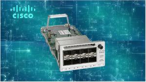 Cheap Silver Color Router Switch Module With Eight 10G SFP+ Module Slots C9300-NM-8X for sale