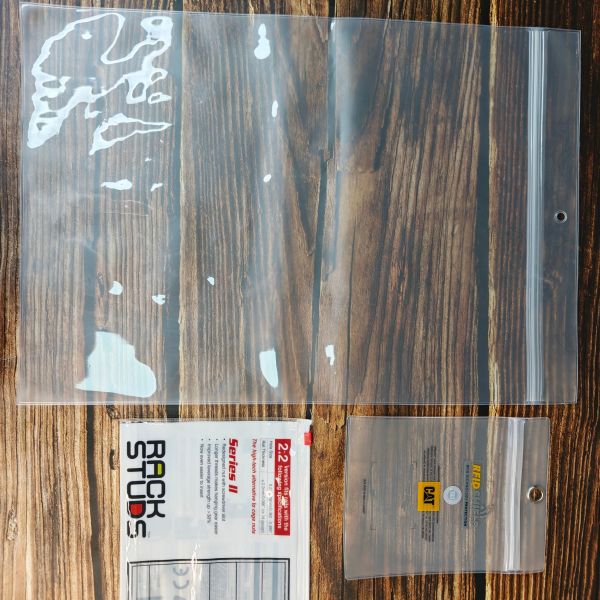 Semi-Transparent EVA Frosted Zipper Bag with Frosted White Matte Finish for