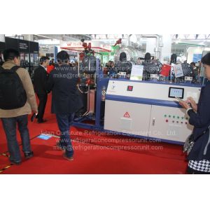 Double Stage Screw Carbon Dioxide Compressor Racks C Freezer Tunnel Based On