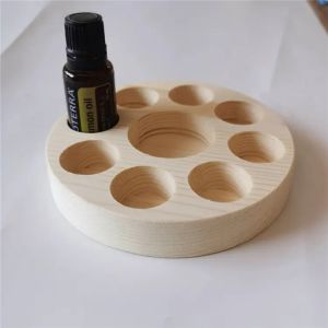 Wooden Essential Oil Display Stand Tabletop Essential Oils Perfume Storage Racks