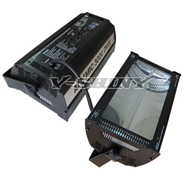 Quality High Power Atomic Stage Strobe Lights DMX 3000W 10000 Lux With ABS Black Casing wholesale