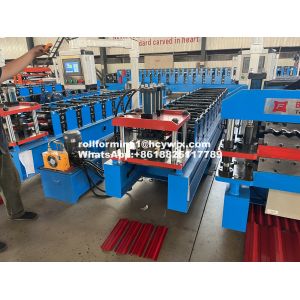 Plc Control Metal Wall Panel Machine 12 Stations For Building Industry