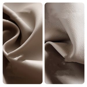 Reclining Genuine Leather Office Chair with Footrest Adjustable Height and