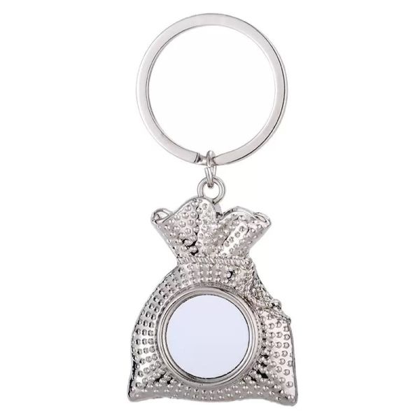 Custom Logo Keychains DIY Creative Sublimation Gift Bag Keychain Pendant Heat