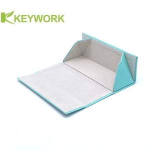 Mini Tri-Folding Optical Triangular Magnetic Metal Eyewear Case Resist