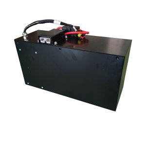 Black Lithium Lift Truck Battery Environmentally Friendly Deep Cycle Lithium