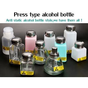 ESD Packaging Materials Solvent Dispenser Bottle 60oz For Isopropanol IPA