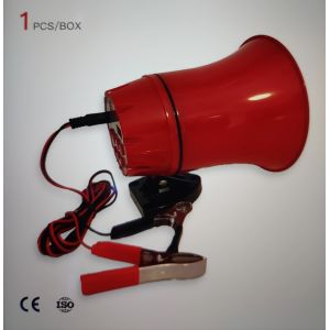 Cheap Car High Sensitivity Red Megaphone 0.03kw Mini Megaphone With Siren for sale