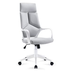 China Sturdy Narrow High Back Executive Leather Ergonomic Office Chair Revolving Style on sale