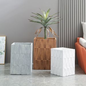 Stunning Garden With Our Durable Fiber Clay Planters D440*390MM